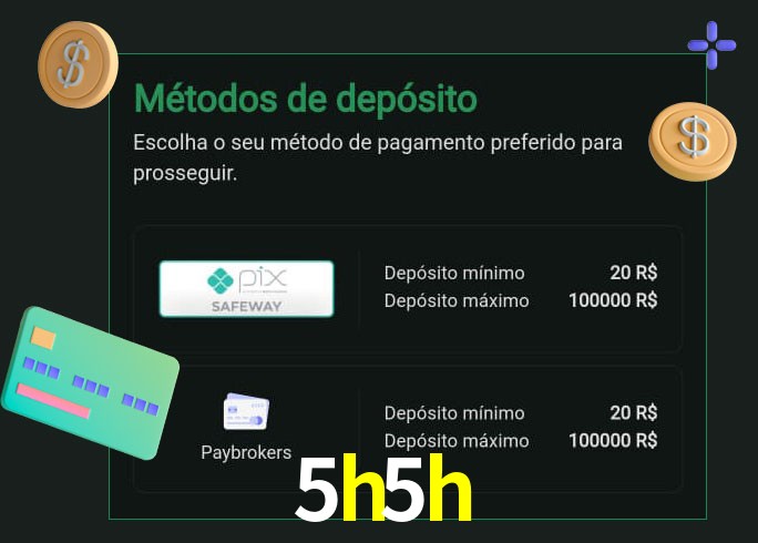O cassino 5h5h oferece uma grande variedade de métodos de pagamento